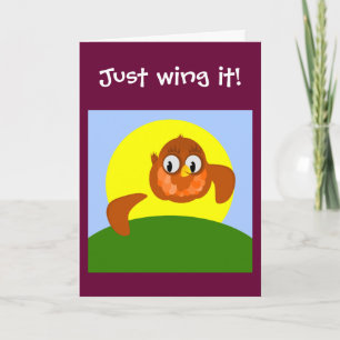 New job card JUST WING IT!