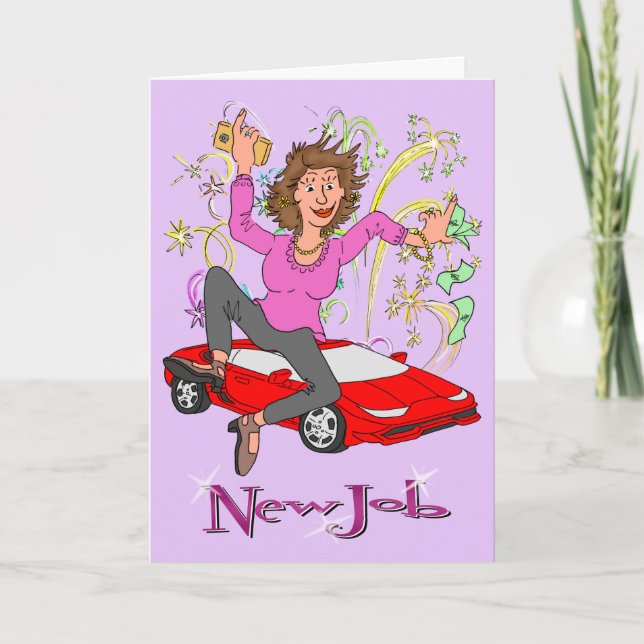 New Job For Female Card (Front)