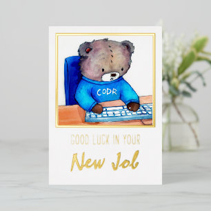 New Job Good Luck Congratulations Card