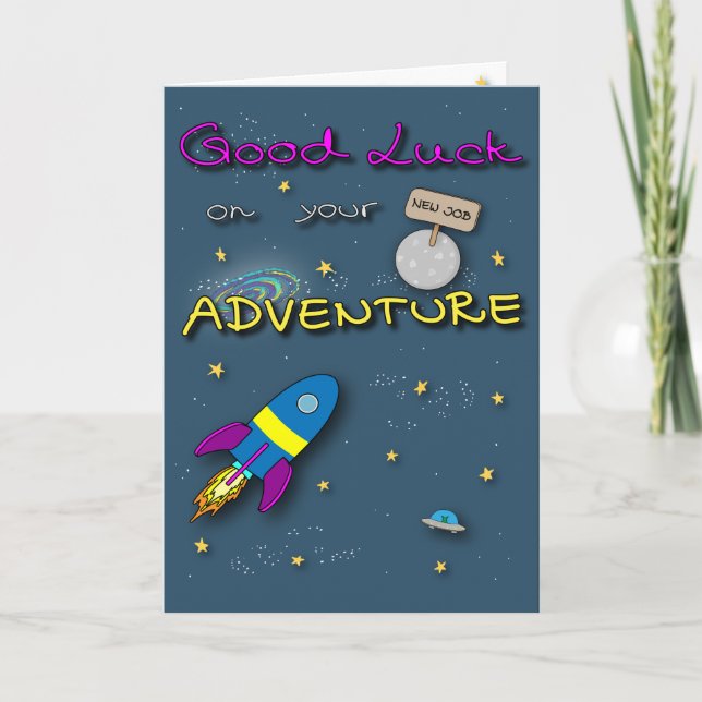 New Job - Good Luck on your new Adventure Card (Front)