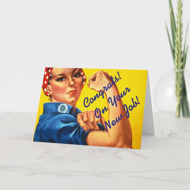 New Job "Rosie the River" Greeting Card. Card (Front)