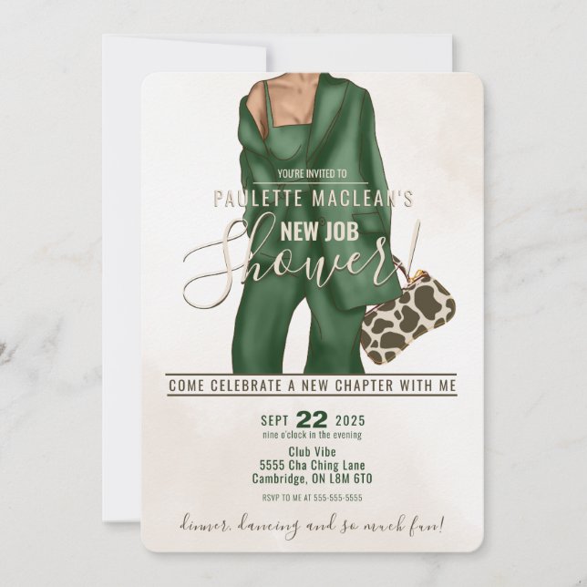 New Job Shower Invitation (Front)