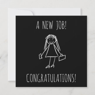 New Job | Woman | Greeting Card
