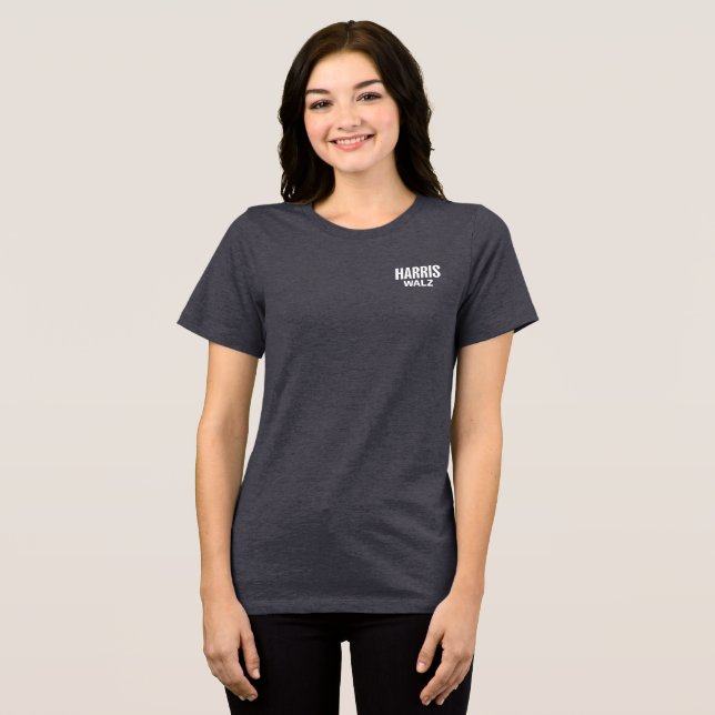 New Kamala Harris Pretty POTUS -  Tri-Blend Shirt (Front Full)