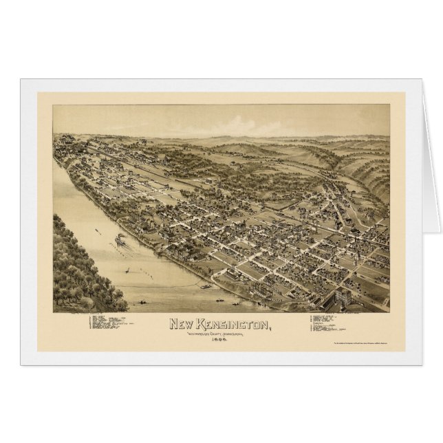 New Kensington, PA Panoramic Map - 1896 (Front Horizontal)