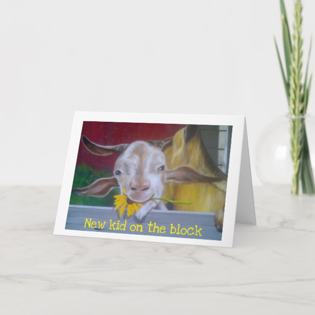 NEW KID ON THE BLOCK-***NEW BABY*** ANNOUNCEMENT (Front)