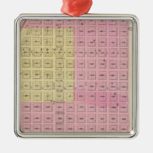 New Kiowa, Sun City, Stanley, and Holliday, Kansas Metal Ornament