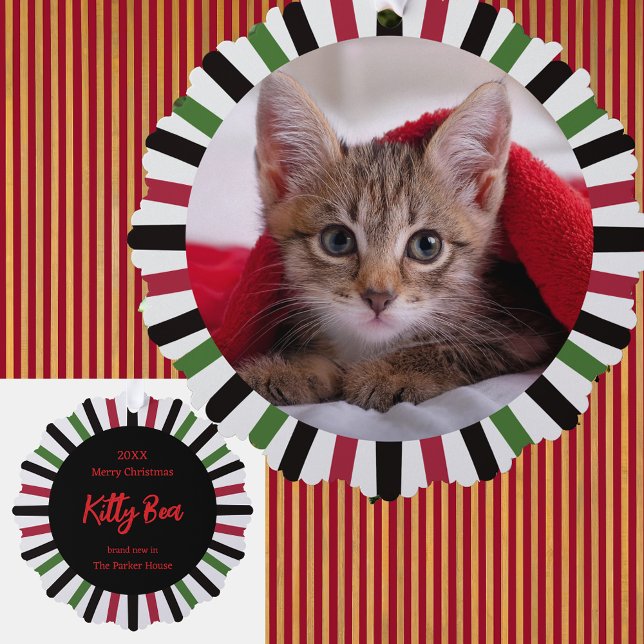 New Kitty in the House Christmas Tree Decoration Card (Creator Uploaded)