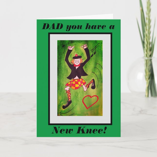 New Knee Highland dancer card Dad (Front)