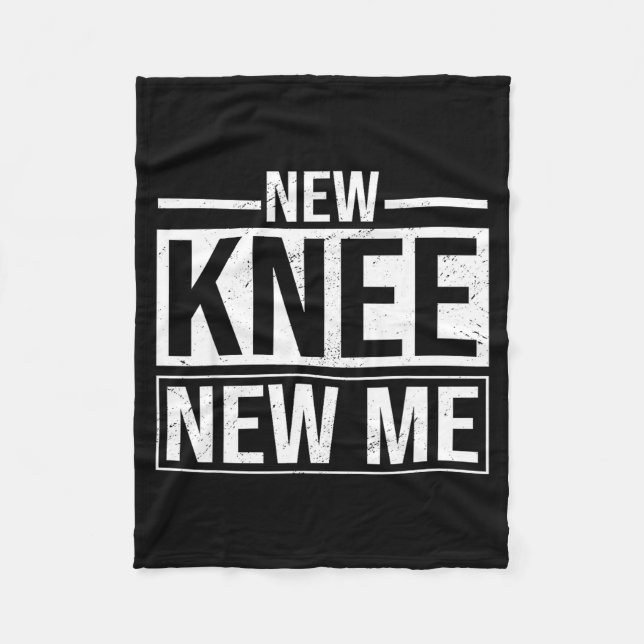 New Knee New Me Funny Knee Replacement Surgery Rec Fleece Blanket (Front)