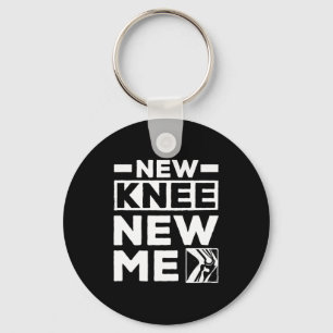New Knee New Me Replacement Recovery Surgery Key Ring