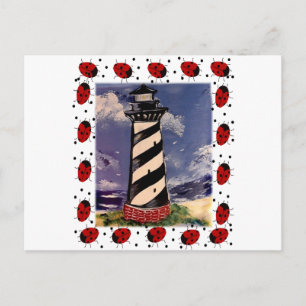New Ladybug Lighthouse Postcard