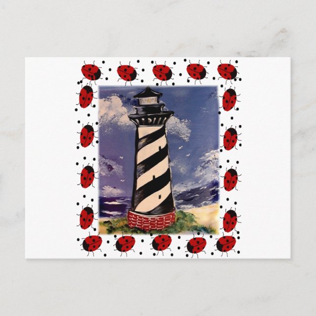 New Ladybug Lighthouse Postcard (Front)