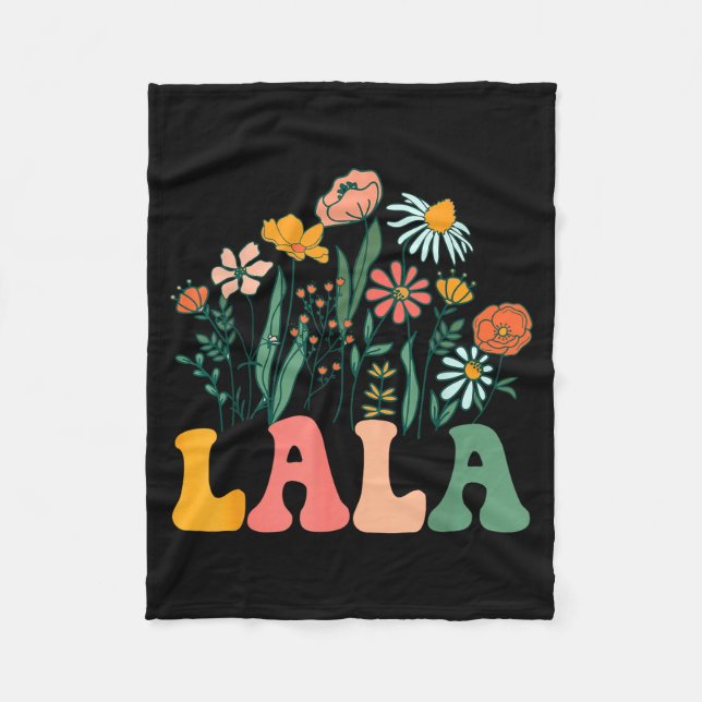 New Lala Wildflower First Birthday &amp; Baby Show Fleece Blanket (Front)