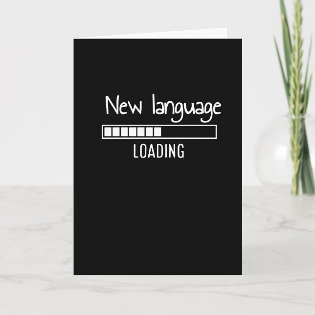 New Language Loading , , Foreign Language Card (Front)