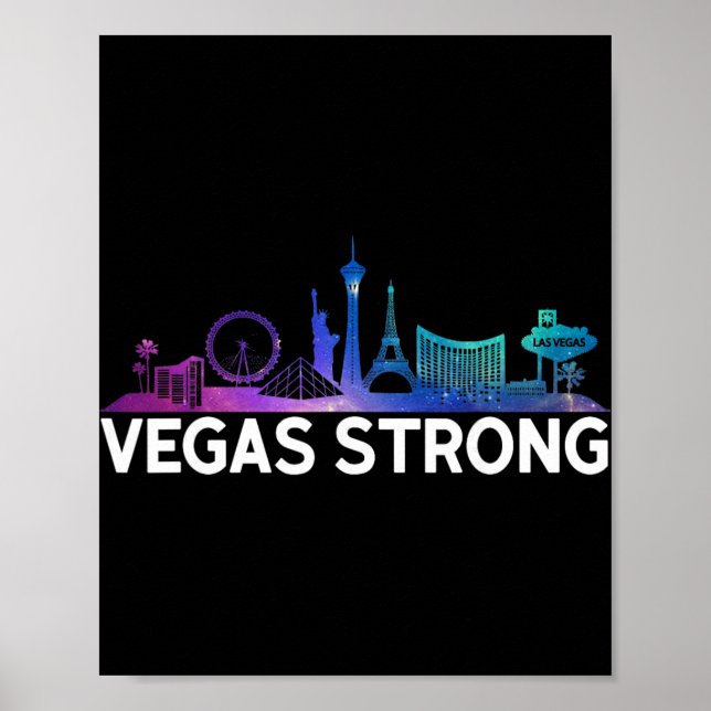 New Las Vegas Strong For Men, Women And Youth  Poster (Front)