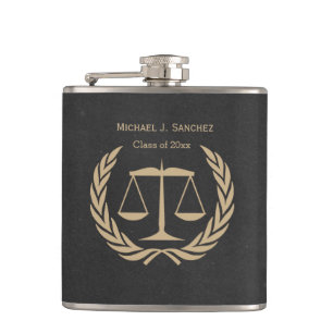 New Law School Graduate Hip Flask