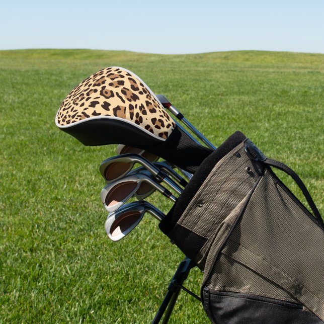 New Leopard Texture 6 Golf Head Cover (In Situ)