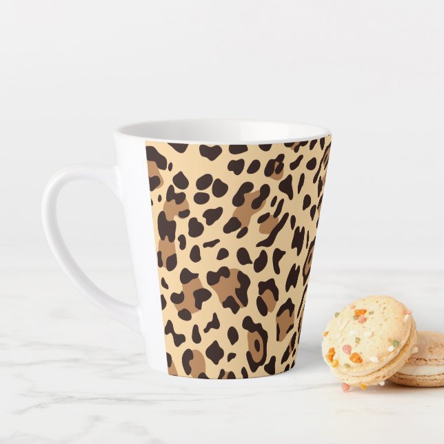 New Leopard Texture 6 Latte Mug (In Situ)