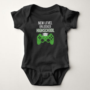 New Level Unlocked High School Gamer Student Gift Baby Bodysuit