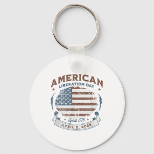 New! Liberation Day American Liberation Day April Key Ring