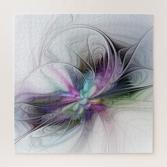 New Life, Colorful Abstract Fractal Art Fantasy Jigsaw Puzzle (Vertical)