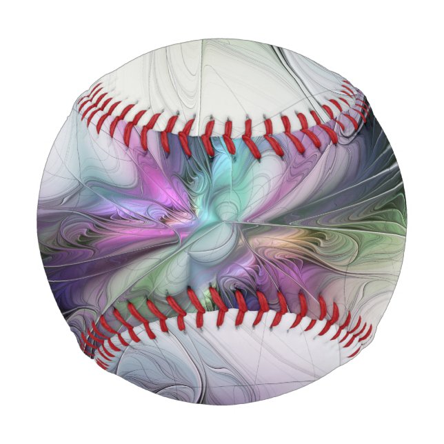 New Life, Colourful Abstract Fractal Art Fantasy Baseball (Front)