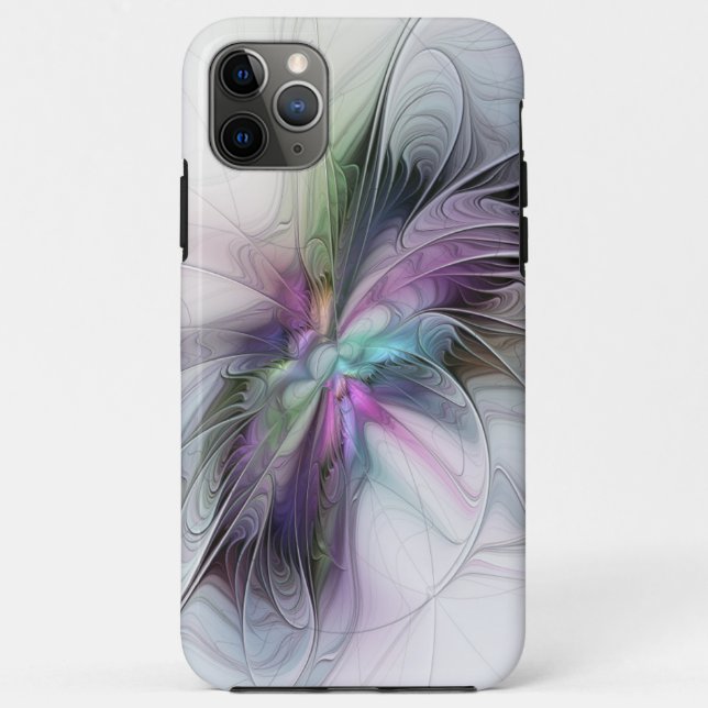 New Life, Colourful Abstract Fractal Art Fantasy Case-Mate iPhone Case (Back)
