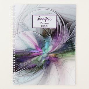 New Life, Colourful Abstract Fractal Fantasy Name Planner