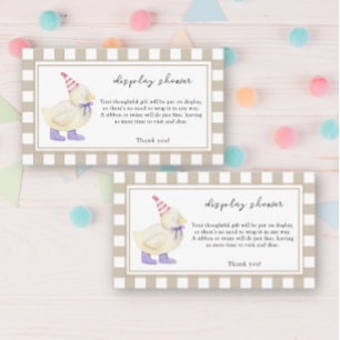 New little duck - display shower card