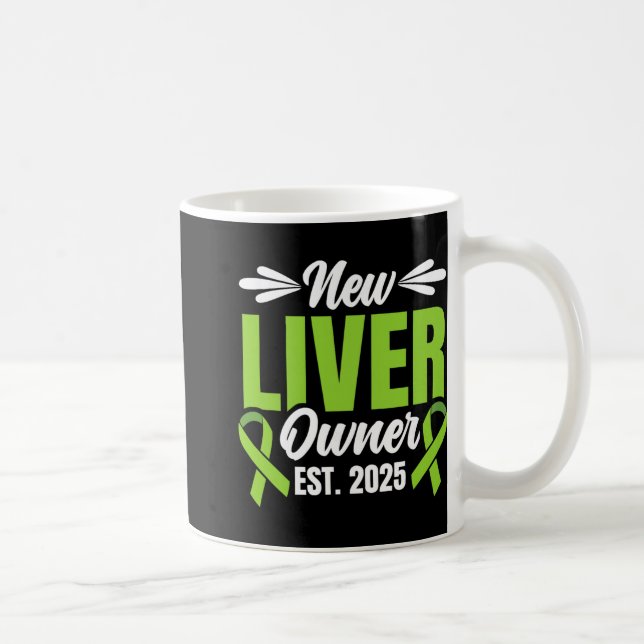 New Liver Owner Est. 2025 - Liver Transplant Recie Coffee Mug (Right)