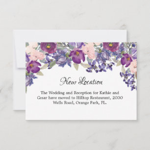 New Location Wedding Invitation