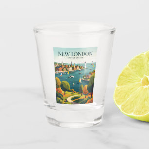 New London Connecticut Shot Glass