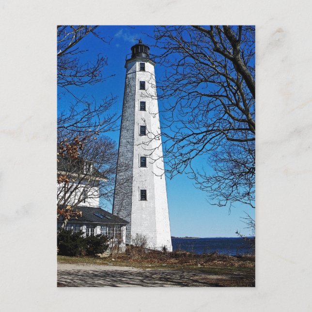 New London Harbour Light Postcard (Front)