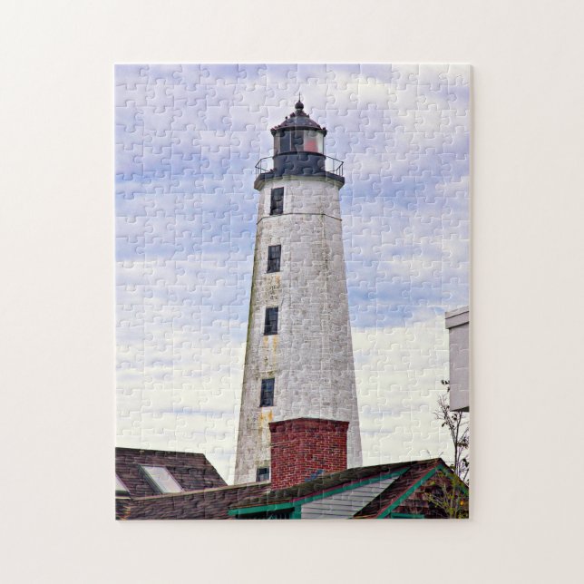 New London Harbour Lighthouse Connecticut Puzzle (Vertical)
