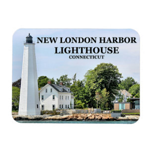 New London Harbour Lighthouse, CT Photo Magnet