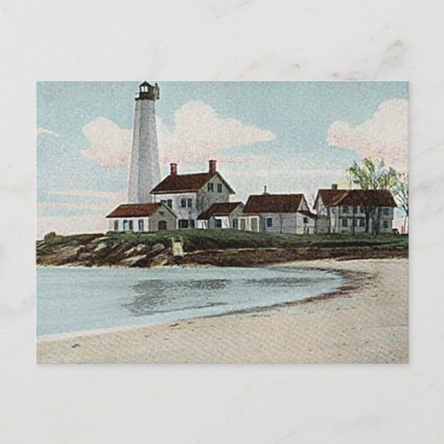 New London Harbour Lighthouse Postcard (Front)