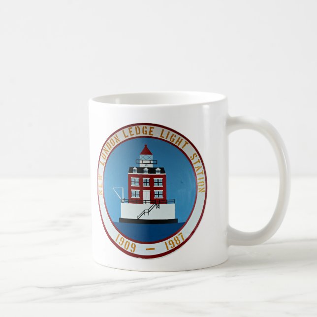 New London Ledge Lighthouse, Connecticut Mug (Right)