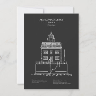 New London Ledge Lighthouse - Connecticut – PD Card