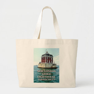 New London Ledge Lighthouse, Connecticut Tote Bag