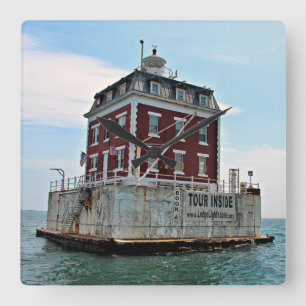 New London Ledge Lighthouse Connecticut Wall Clock