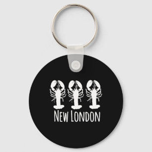 New London Nautical Coastal Lobster Fishing Sailin Key Ring