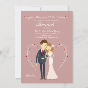 New Love Post Wedding Brunch Invitation