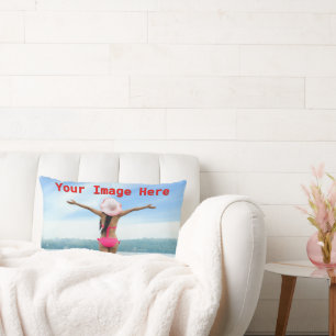 NEW! Lumbar Pillow 13" x 21" Cotton - Customise