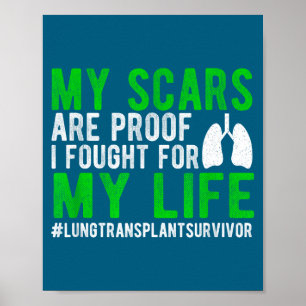 New Lung Transplant Recovery Recipient Artwork Poster