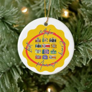 NEW! Make Every Moment Last - Camera - Ceramic Ornament