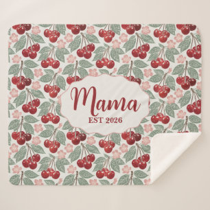 New Mama Blanket, Mother's Day Gift for Mum  Sherpa Blanket