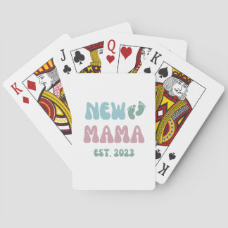 New Mama Est 2023 - Deck of Cards, Playing Cards