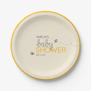 New Mama-to-bee Shower Theme Paper Plate