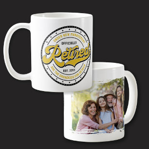 New Management Photo Grandkids Funny Retired  Coffee Mug